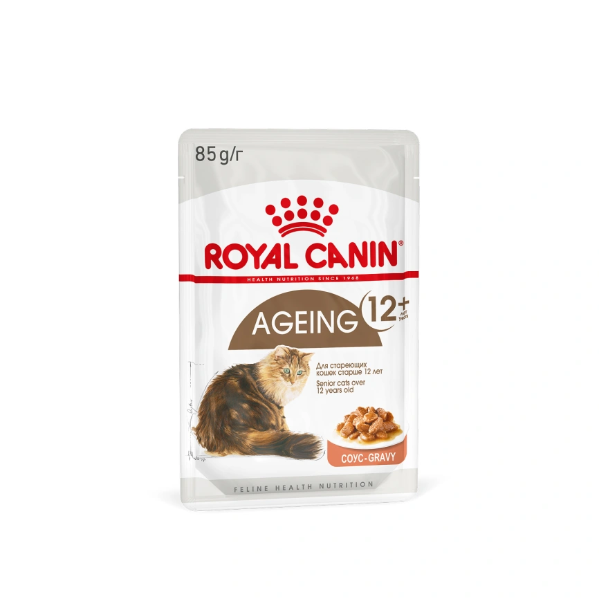 Влажный корм Royal Canin Ageing 12+ в соусе для стареющих кошек старше 12 лет, пауч, 85 г фото 16