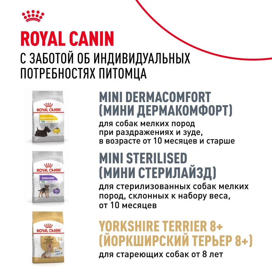 Сухой корм Royal Canin Yorkshire Terrier Adult для взрослых собак фото 9