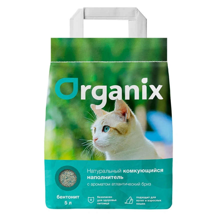 Наполнитель Organix комкующийся с ароматом атлантический бриз, 8 л фото 1