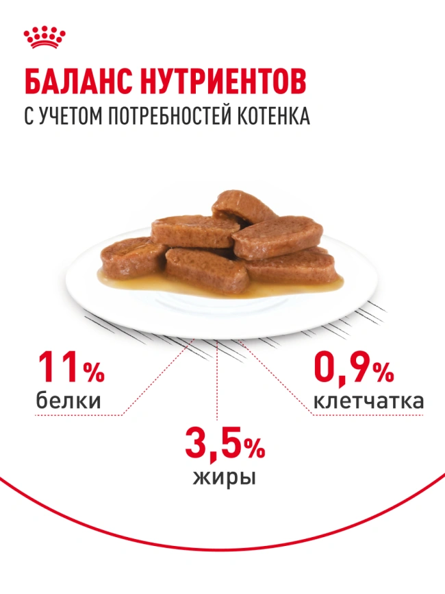 Влажный корм Royal Canin Maine Coon Kitten в соусе для котят породы мейн-кун и других крупных пород старше 3 месяцев, пауч, 85 г фото 20