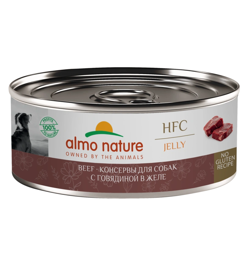 Влажный корм Almo Nature для собак с говядиной в желе, 100 г фото 1