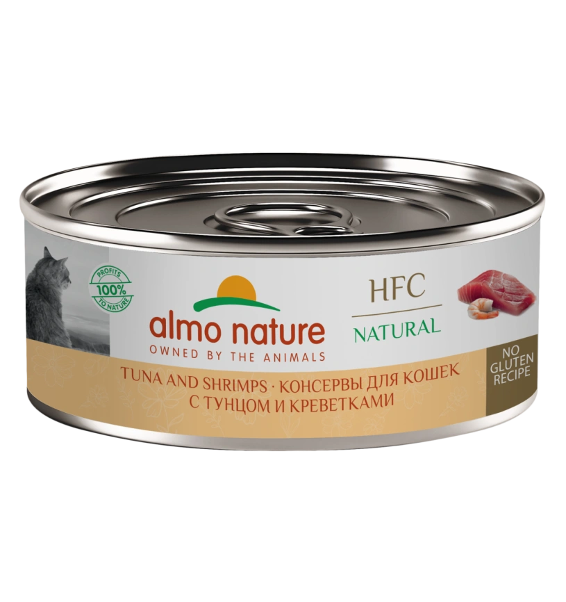 Влажный корм Almo Nature для кошек с тунцом и креветками, 100 г фото 1