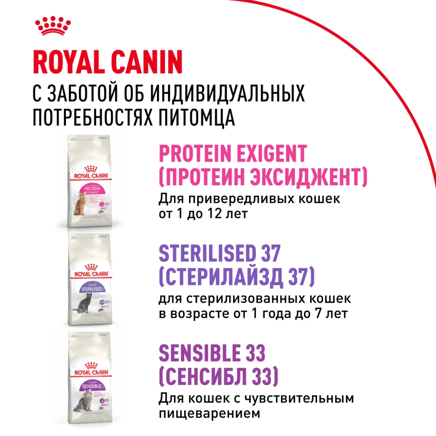 Сухой корм Royal Canin Savour Exigent для кошек, 2 кг фото 10