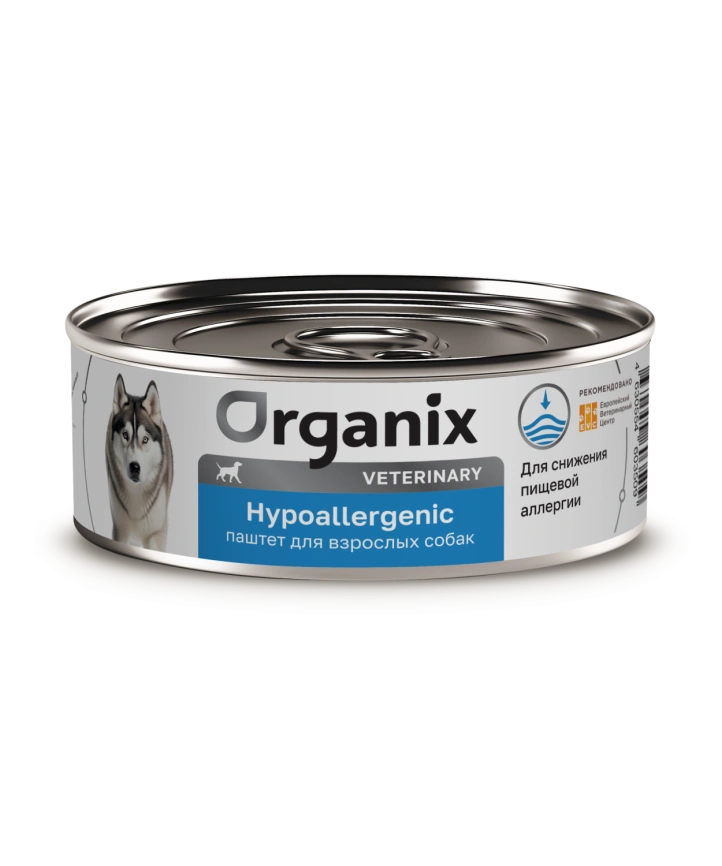Влажный корм Organix Veterinary Hypoallergenic для взрослых собак при пищевой аллергии, 100 г фото 1