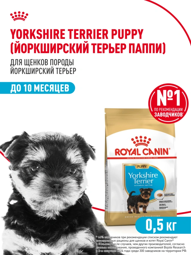 Сухой корм Royal Canin Yorkshire Terrier Puppy для щенков, 500 г фото 15