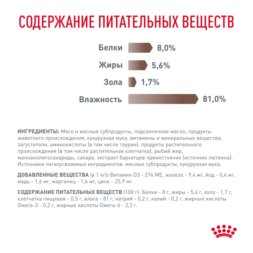 Влажный диетический корм Royal Canin Gastrointestinal для кошек при расстройствах пищеварения, пауч, 85 г фото 4