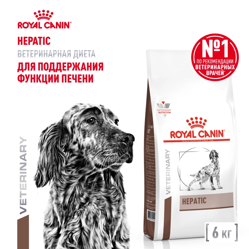 Сухой корм Royal Canin Hepatic для собак, 6 кг фото 1