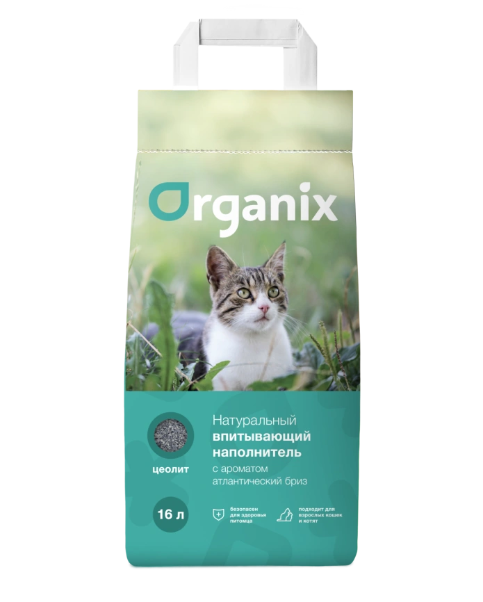 Наполнитель Organix впитывающий для кошачьего туалета, с ароматом атлантический бриз, 16 л фото 1