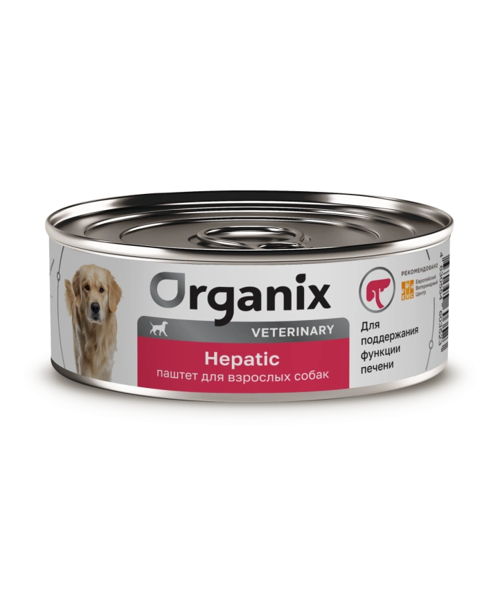 Влажный корм Organix Veterinary Hepatic для взрослых собак для поддержания функции печени, 100 г фото 1