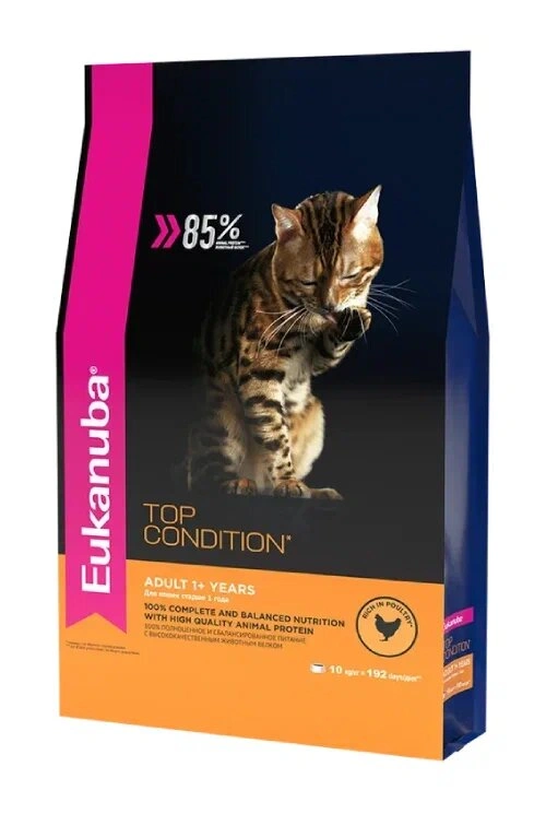 Сухой корм Eukanuba Top Condition для взрослых кошек, 0.4 кг фото 1